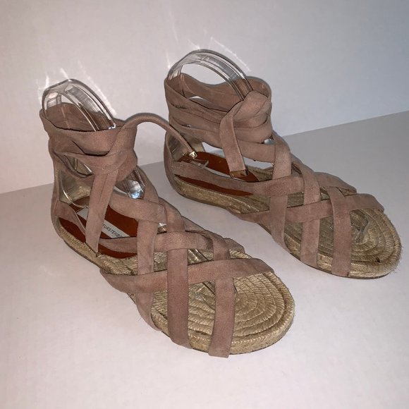 Diane Von Furstenberg Bastia Suede Tie Up … - Picture 2 of 16